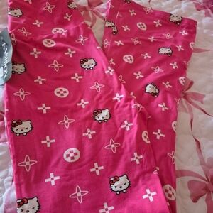 Pink Hello Kitty Flared Pants